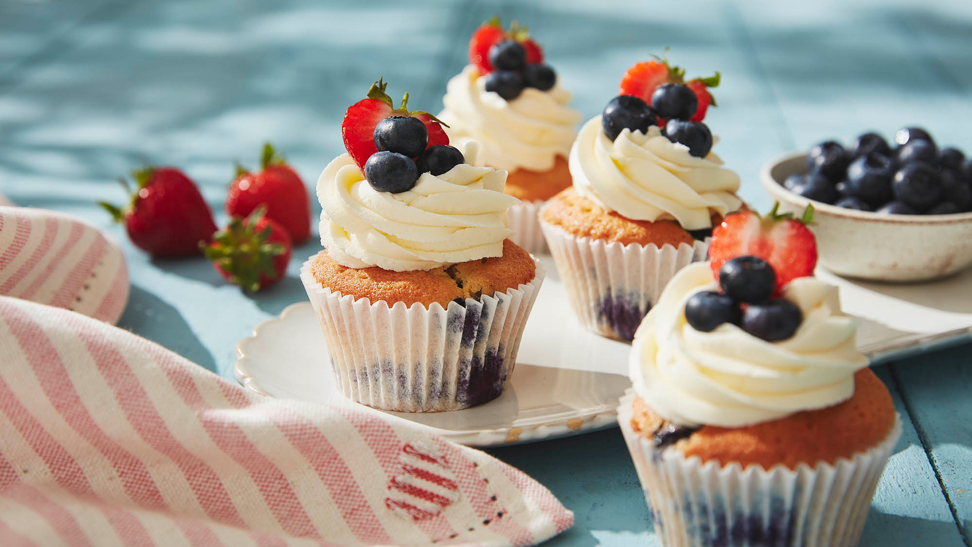 Summer Berry Cupcakes