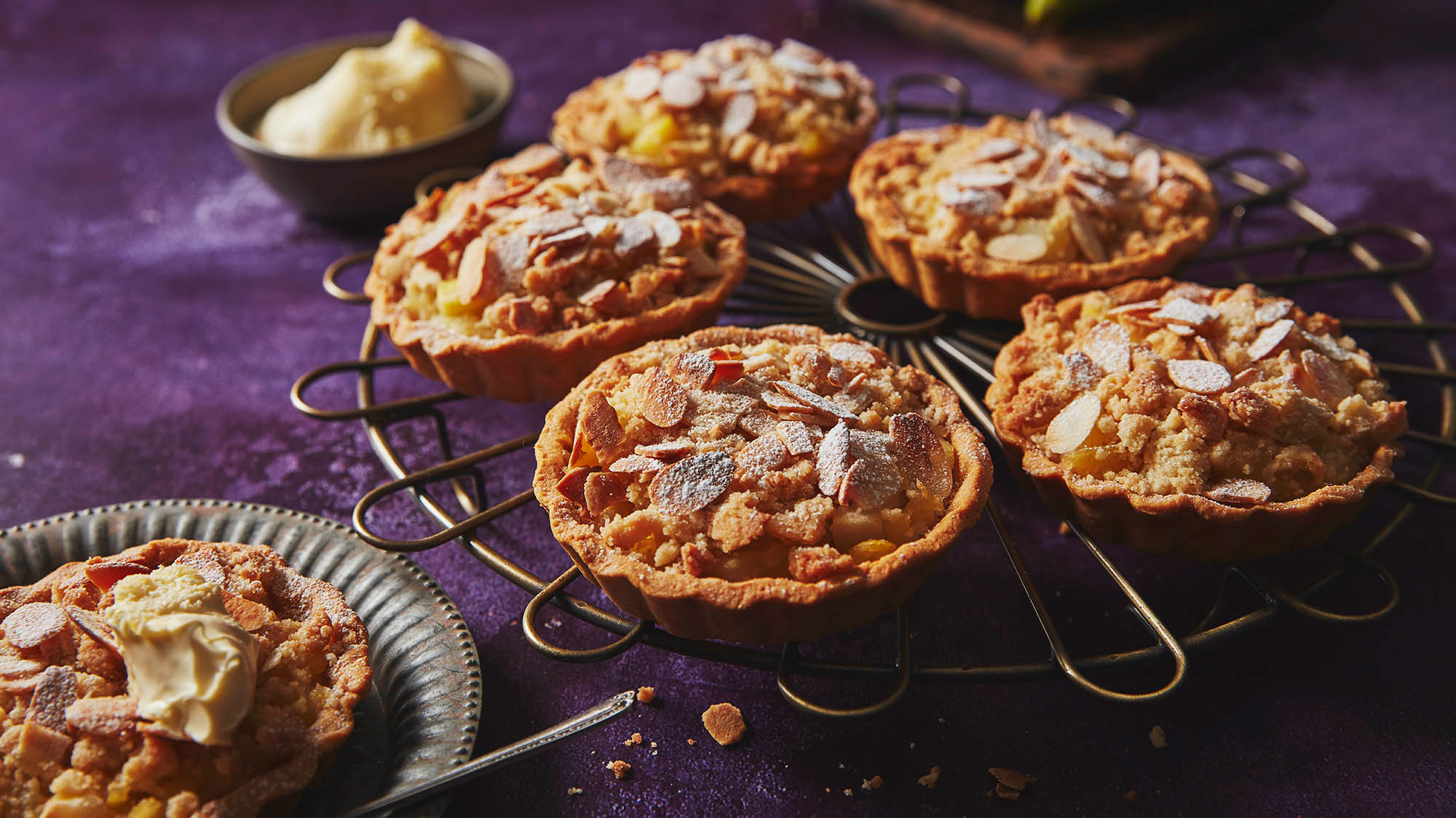 Apple And Pear Streusel Tarts