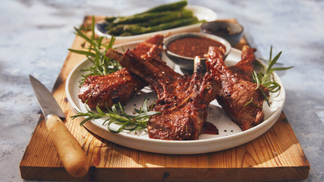 lamb chops recipe in a maple glaze