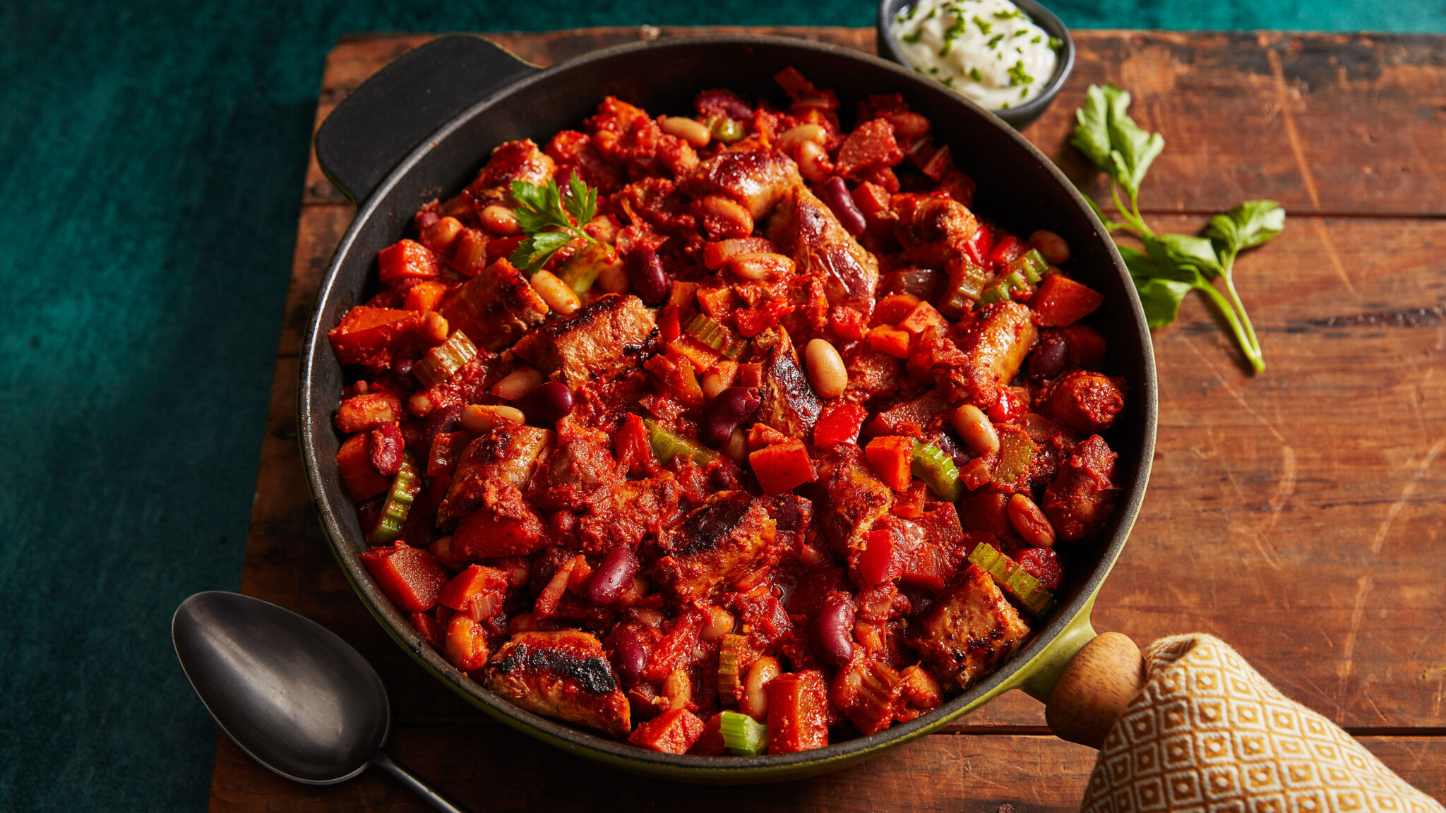 Slow Cooker Chipotle Sausage Chilli Recipe - Booths