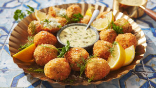 Skrei Cod Bites With Hot Tartare Butter Sauce