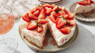 Strawberry Daiquiri Cheesecake