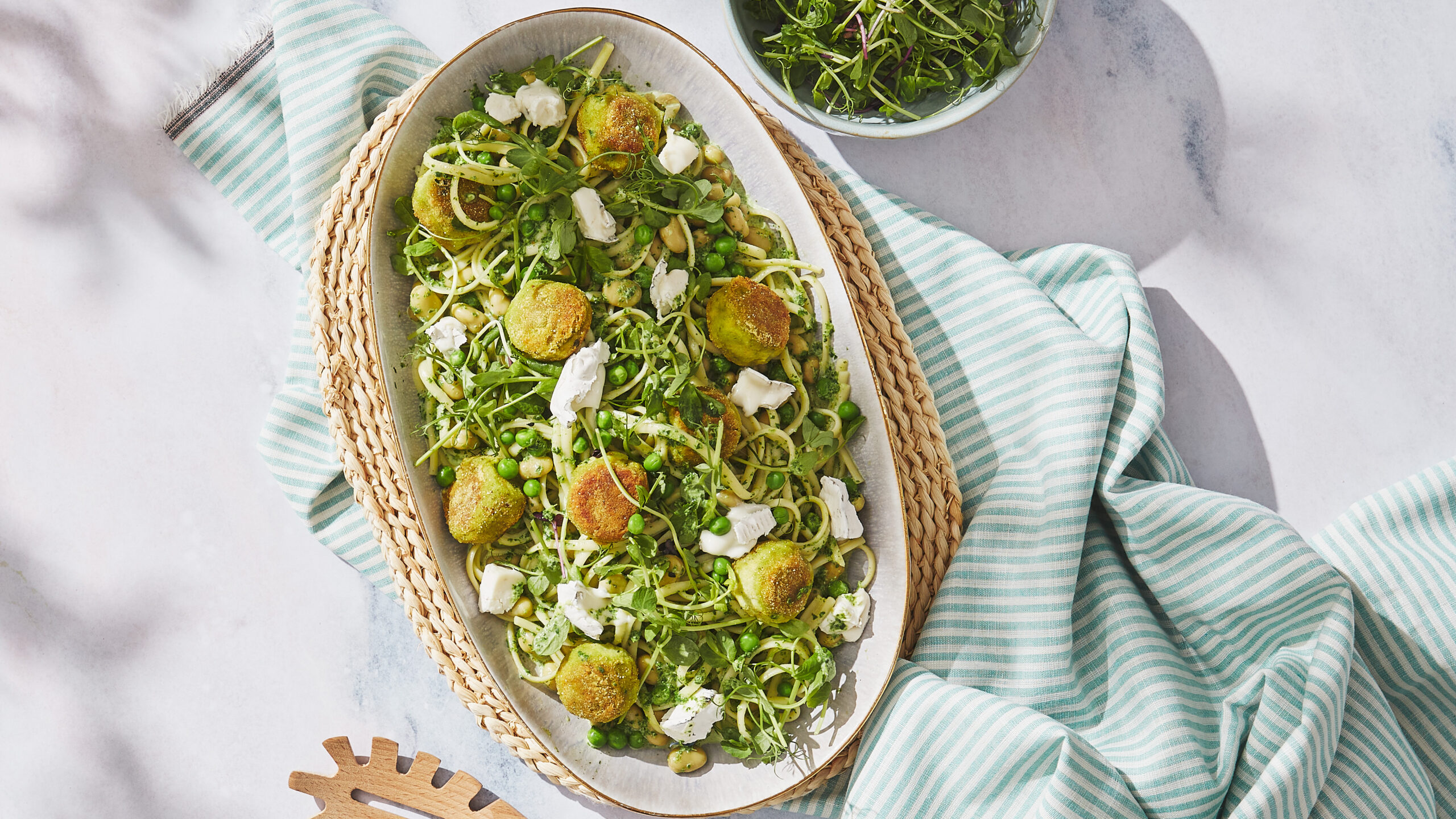 summer pea linguini