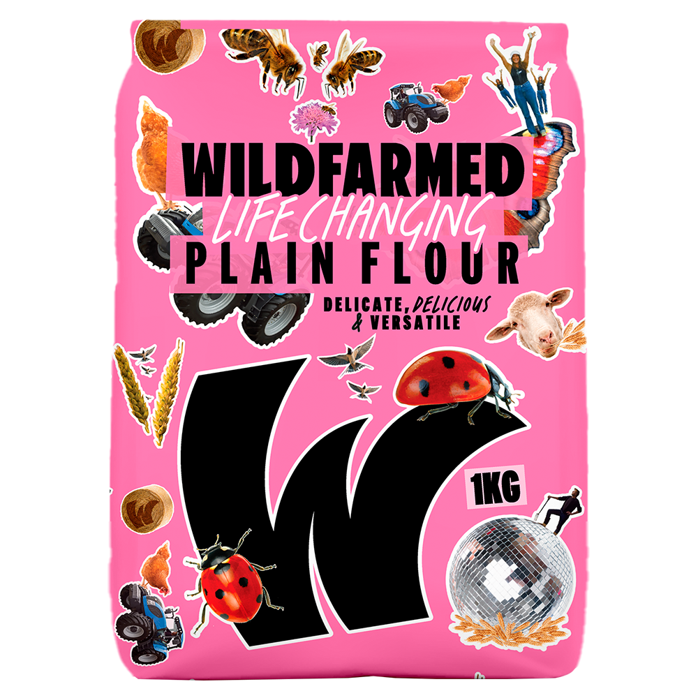 Bag of Wildfarmed Plain Flour.