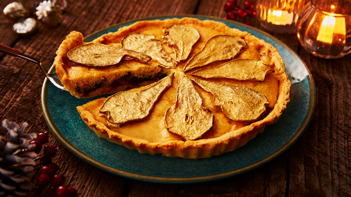 Spiced Caramel Clementine and Frangipane Tarts | Booths Supermarket