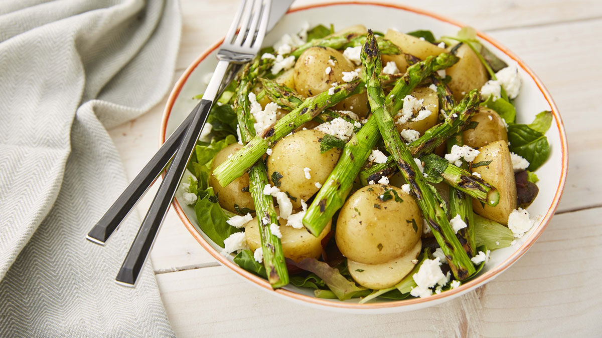Asparagus, Jersey Royals & Wild Garlic Salad Recipe