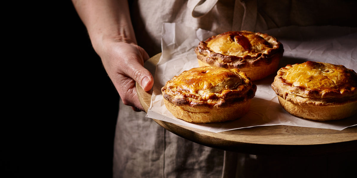 Gluten and Dairy Free Pastry used to make pies and served on a wooden board