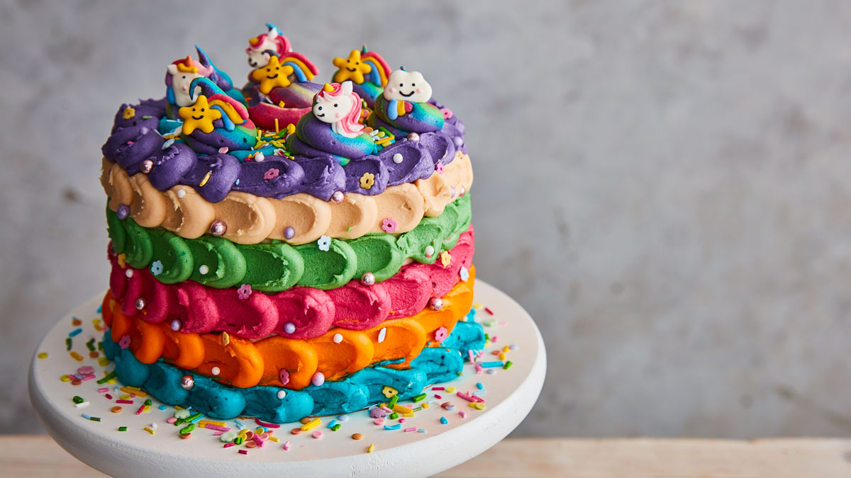 Ombre Pastel Rainbow Cake | Ombre Cloud Cake | Rainbow themed cloud cake –  Liliyum Patisserie & Cafe